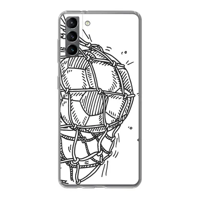 Produktbild von MuchoWow® Handyhülle Schutzhülle Hülle für Samsung Galaxy S21 Plus Eine Illustration eines Fußballschusses ins Tor - Jungen - Mädchen - Kinder Silikon Softcase Handy Hülle - Handy-Tasche