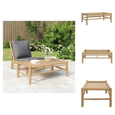 Produktbild von vidaXL Garten-Couchtisch 100x55x33 cm Bambus -  Gartensofaelemente