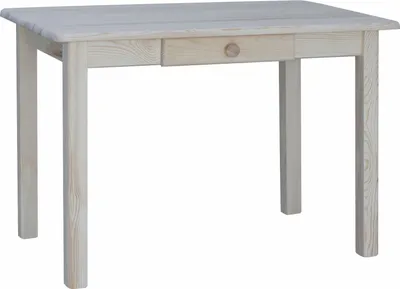 Obrázok produktu pre Stôl so zásuvkou z neošetreného masívneho borovicového dreva 90 x 60 cm