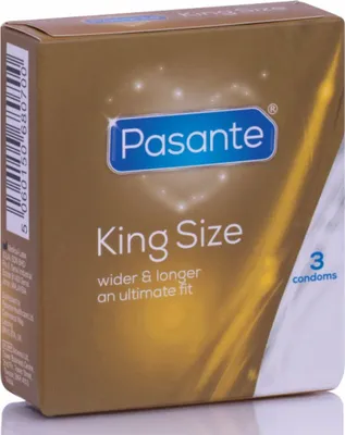 Produktbild von Pasante King Size, Männliches Kondom, weich, Natürlich/Natur, Latex, Groß, 60 mm