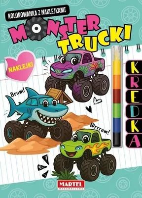 Image de Kolorowanka z naklejkami Monster Trucki z modułową kredką