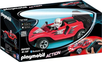 Produktbild von PLAYMOBIL 9090 - Action - Funkgesteuerter roter Rennwagen