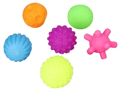 Immagine prodotto di Set di 6 palline sensoriali per bambini, adatte ai più piccoli, divertenti, morbide, elastiche, multicolore, giocattoli sensoriali per la casa