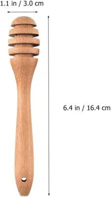 Produktbild von 4 wiederverwendbare Honiglöffel aus Buchenholz für Restaurant und Hotel