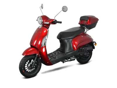 Produktbild von Motorroller Massimo 50 ccm 45 km/h, Euro 5, rot mit Top Case, GT Union