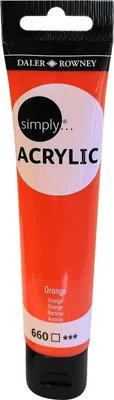 Obrázok produktu pre Daler Rowney Simply Akrylová farba Orange 75 ml 1 ks
