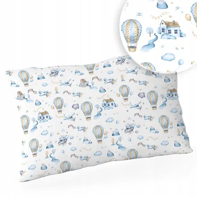 Produktbild von Kinder Kopfkissen 40x60 cm – Kleinkind Kissen – Antiallergisch – 100% Baumwolle