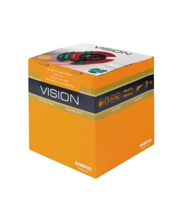 Produktbild von RHODIUS Fächerscheibe VISION COOL Ø 115 mm K 40 konisch INOX ZK - 207083