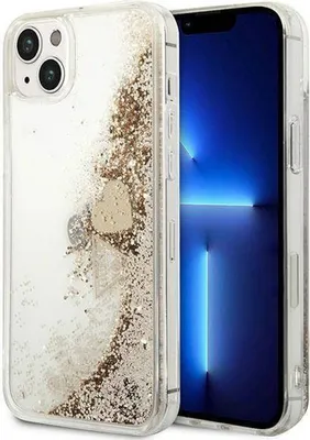 Produktbild von Guess Guohcp14Mglhflgo Iphone 14 Plus 6,7"" Złoty/Gold Hardcase Glitter Charms