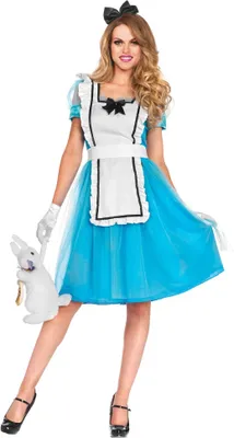 Produktbild von Süsse Alice Märchen Damenkostüm blau-weiss-schwarz