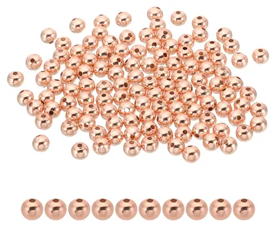 Productafbeelding van Roségouden Spacer Kralen, 100 Stuks, 6mm voor Sieraden Maken