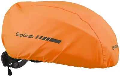 Produktbild von GripGrab Waterproof Helmüberzug orange hi-vis Größe One Size