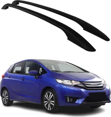 Immagine prodotto di Supporti per barre portatutto per Honda Jazz 2020-2025 5 porte in alluminio nero (2 pezzi)