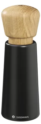 Produktbild von Zassenhaus Pfeffermühle NORDERNEY 18 cm, schwarz, Eiche, Keramikmahlwerk