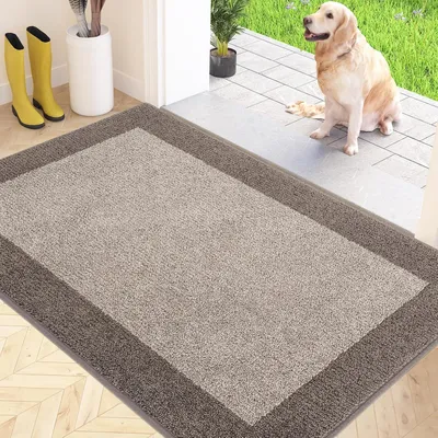 Immagine prodotto di Tappetino antiscivolo interno, 80 x 120 cm, beige, antiscivolo, lavabile, assorbente