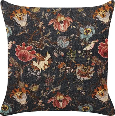 Obrázek produktu pro BELIANI Dekorativní polštář vícebarevný samet a bavlna 45 x 45 cm květovaný vzor moderní design