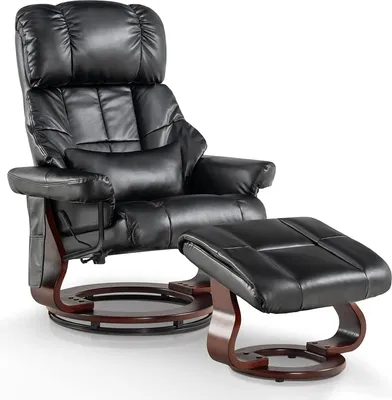 Produktbild von MCombo Relaxsessel Fernsehsessel 360° drehbar Massagesessel mit Fußhocker 9068