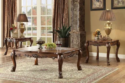 Image de Table basse Table d'appoint Table de salon en bois Tables d'appoint Canapé baroque