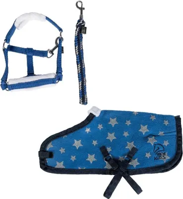 Cuddle Sterrenset Blauw mit Sternenmuster, One Size