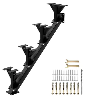 4-stufige Metall-Treppenwange, Stahl, 225 kg, für Terrasse