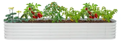 Obrázek produktu pro Sada pro stavbu vyvýšeného záhonu - kovový květináč - modulární vyvýšený záhon 285 x 60 x 43 cm - pro pěstování zeleniny a květin venku