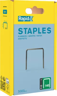 Zdjęcie produktu dla Rapid Tools 40303090 Rapid Flachdrahtklammern Typ 140, 10 mm, Großpackung