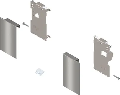 Produktbild von BLUM LEGRABOX Fronthalter Innenschubkasten Höhe M, Edelstahl