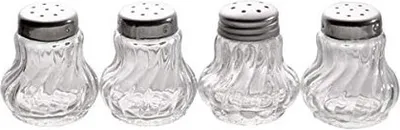 Produktbild von APS Salz- & Pfefferstreuer-Set Mini transparent/silber 4-tlg.