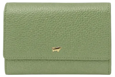 Image de Portefeuille ALESSIA, modèle M, pour femmes, en cuir, de couleur verte, avec 15 compartiments pour cartes
