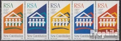 Produktbild von Briefmarken Südafrika 1996 Mi 1011-1015 Fünferstreifen (kompl.Ausg.) postfrisch Neue Verfassung