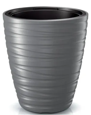 Produktbild von Grauer Kunststoff-Blumentopf – Ø 47 cm – Höhe 52 cm