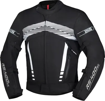 Produktbild von IXS RS-400-ST 3.0 Motorrad Textiljacke, schwarz/weiß, L