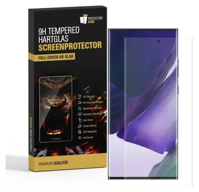 Produktbild von 2x 9H Panzerglas für Samsung Galaxy Note 20 Ultra FULL CURVED Schutzfolie Schutzglas HD KLAR Hartglas Displayschutz Panzerfolie Displayglas Tempered Glasfolie Sicherheitsglas Echtglas