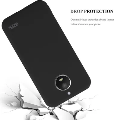 Zdjęcie produktu dla Cadorabo Etui do Motorola MOTO E4 Etui ochronne w kolorze czarnym Etui na telefon komórkowy Etui silikonowe TPU Cover