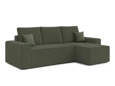 Produktbild von AX LIVING Ecksofa Cord Talaton 246 cm in Olivgrün – Komfort & Stil