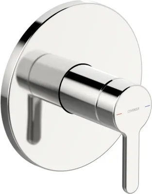 Produktbild von HANSA HANSADESIGNO Style Fertigset für Brause-Batterie, Unterputz, Rosette rund, 81109563