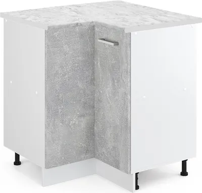 Produktbild von Eckunterschrank Vicco R-Line Beton 75.6 cm , AP Marmor, Model 30245