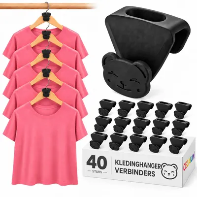 Kleiderbügel-Hakenverlängerung, 18/40 Stück, ABS-Kunststoff, platzsparend