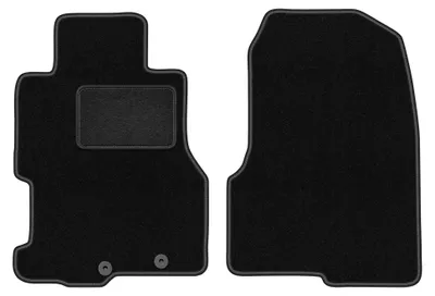 Obrázok produktu pre Predné velúrové koberce pre: Honda Civic VII 2001-2007 (5dv.) – 2 ks, čierne, na mieru – Wielganizator LUX