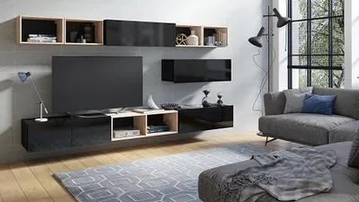 Obrázek produktu pro Furmeb24 - CALABRINI 26 - nástěnná skříňka , nástěnná skříňka, (černá)