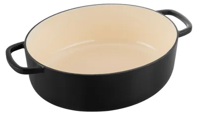 Obrázek produktu pro BALLARINI BELLAMONTE Cast iron pot oval 4.5 ltr  black