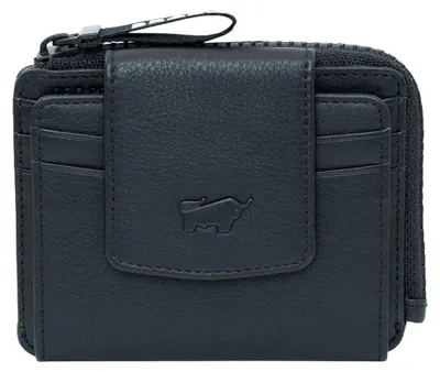 Produktbild von Portemonnaie CAPRI RFID Kartenbörse 8 Kartenfächer schwarz Damen - Leder