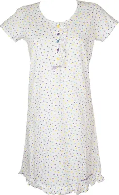 Immagine prodotto di Camicia da notte donna manica corta cotone collo serafino RAGNO articolo N70407, XS, Cotone 100%
