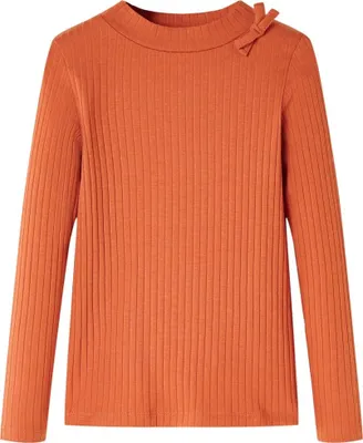 Produktbild von Kinder-Langarmshirt Dunkelorange 116