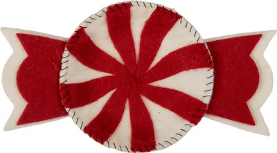 Produktbild von Clayre & Eef Dekoration Schale 30x18x3 cm Rot Weiß Filz