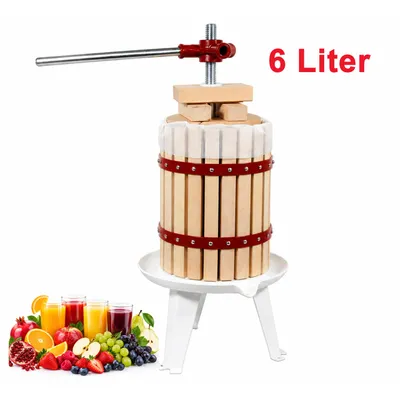 Produktbild von Obstpresse Saftpresse Fruchtpresse Obst Weinpresse inkl. Presstuch 6 L