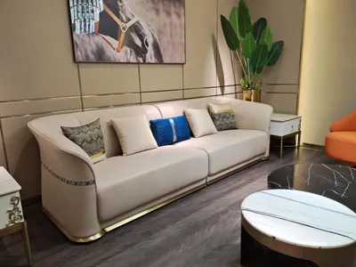 Image de Canapés design 3 places - Canapé en Cuir synthétique 285cm Nouveau