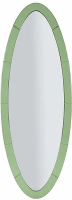 Image de FURNLUX Miroir mural Oslo Vert 55cm / Couleur principale : Vert / Dimensions : 55 x 150 x 2 cm