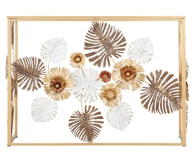 Produktbild von Konsole Console Glam 130 x 40 x 80 cm Metall MDF Spiegel Mehrfarbig