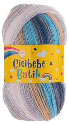 100g Farbverlaufsgarn Cicibebe Batik 75 Stadtleben
